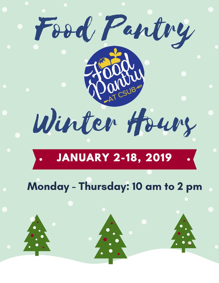 food pantry hours