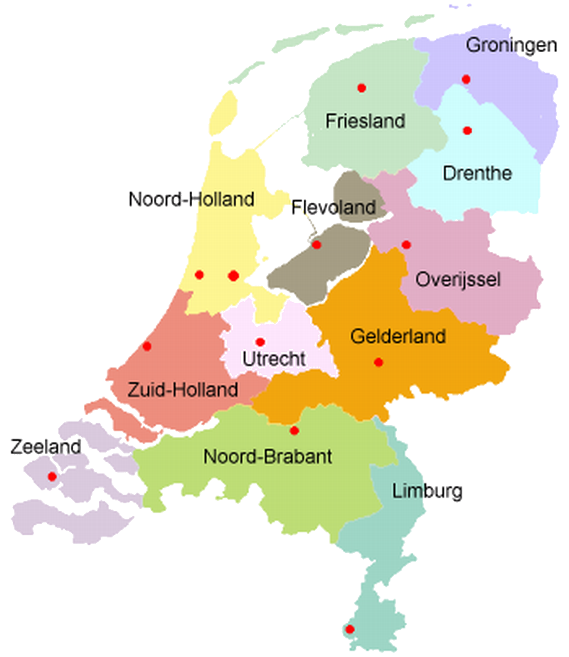 A Picture of the Netherlands and All the Provinces