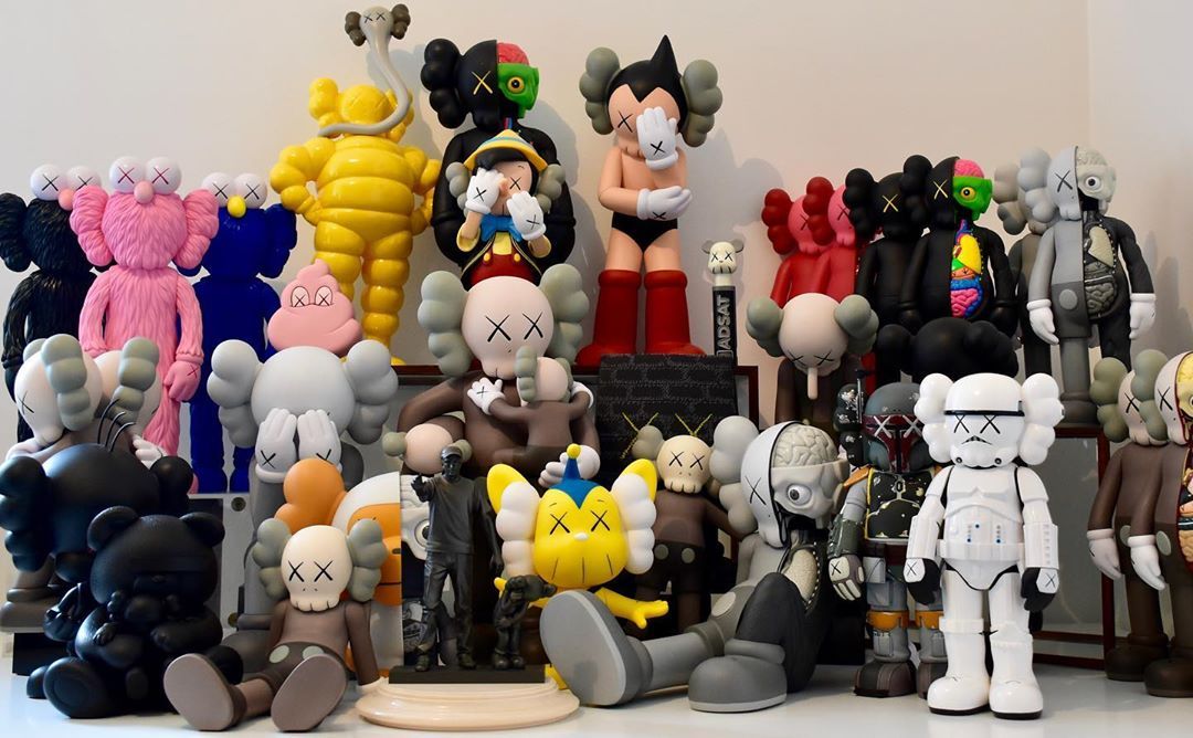 Toys created by kaws