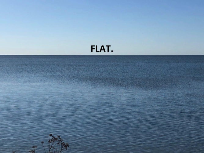 flat earth photo